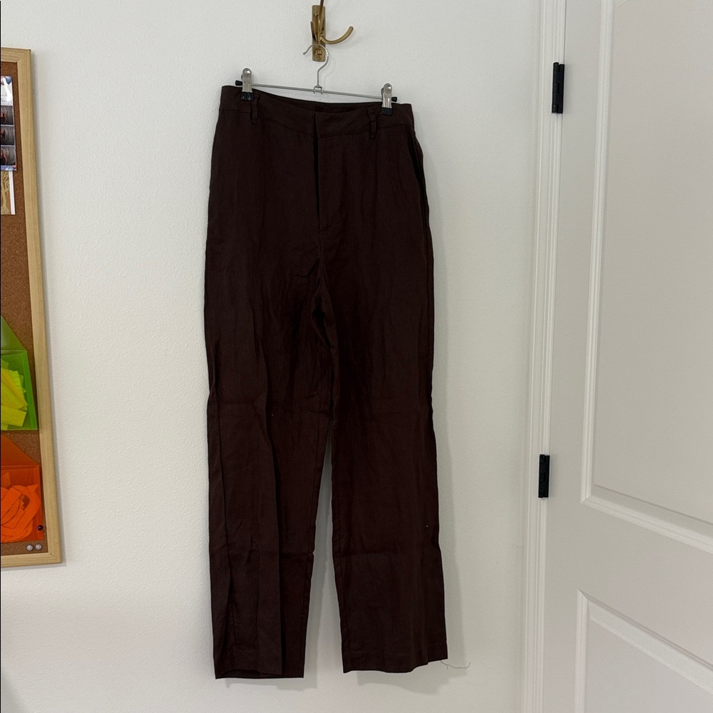 Linen High waist trouser pants Mahina